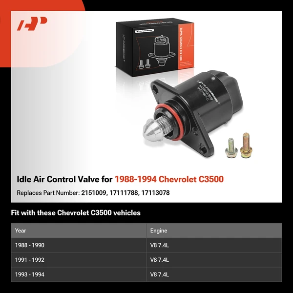 Idle Air Control Valve for 1988-1994 Chevrolet C3500