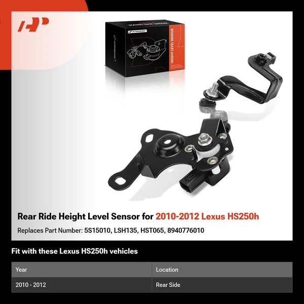 Rear Ride Height Level Sensor for 2010-2012 Lexus HS250h