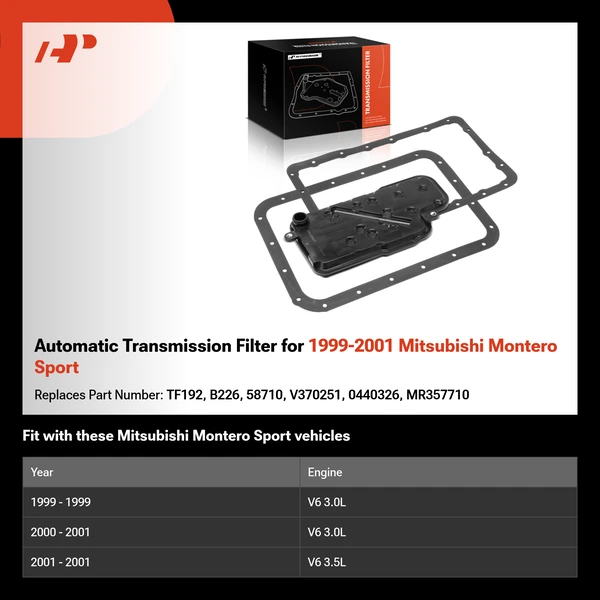 Automatic Transmission Filter for 1999-2001 Mitsubishi Montero Sport