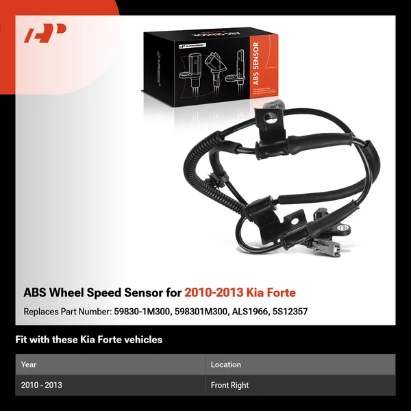 ABS Wheel Speed Sensor for 2010-2013 Kia Forte