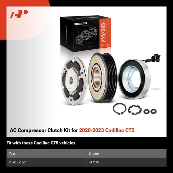 AC Compressor Clutch Kit for 2020-2023 Cadillac CT5