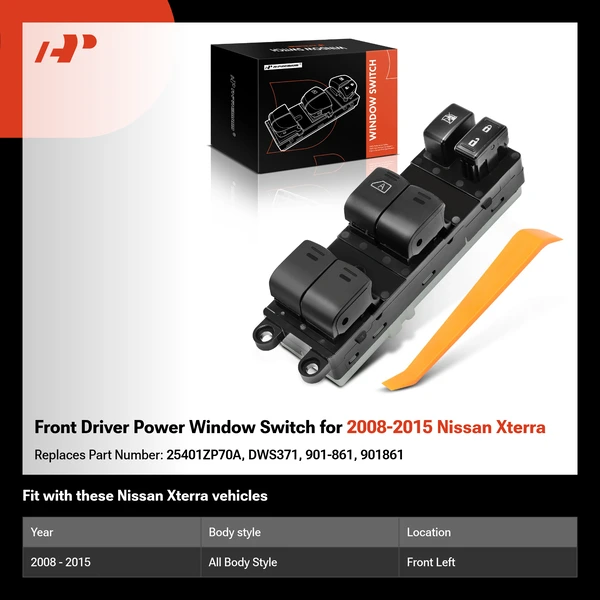 Front Driver Power Window Switch for 2008-2015 Nissan Xterra