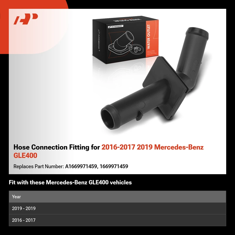Hose Connection Fitting for 2016-2017 2019 Mercedes-Benz GLE400