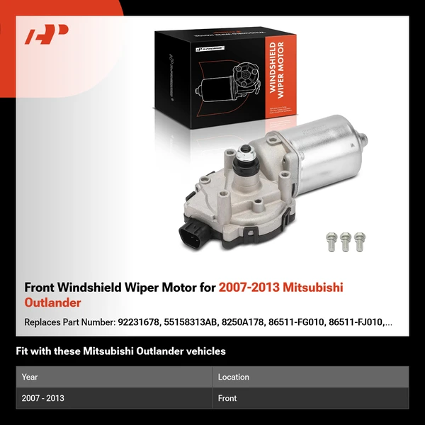 Front Windshield Wiper Motor for 2007-2013 Mitsubishi Outlander