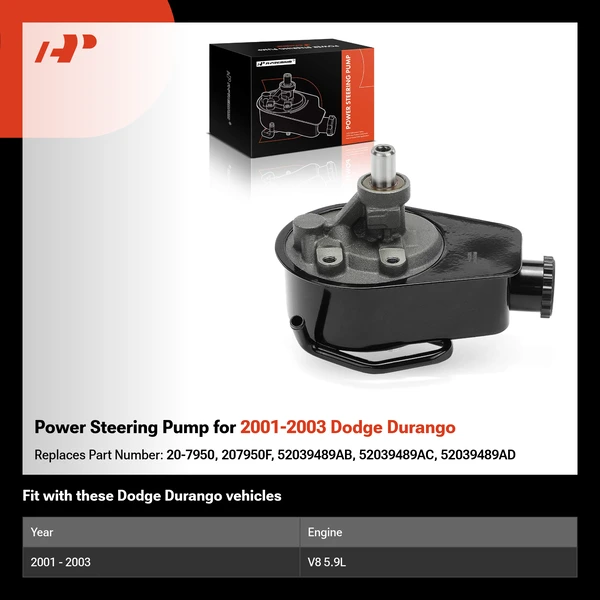 Power Steering Pump for 2001-2003 Dodge Durango