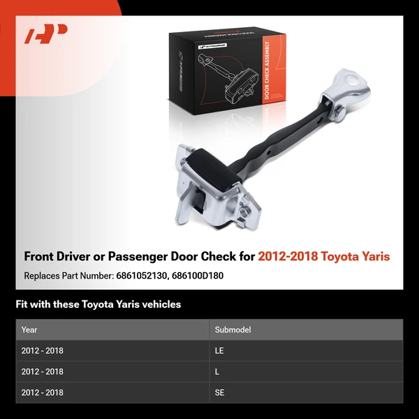 Front Driver or Passenger Door Check for 2012-2018 Toyota Yaris