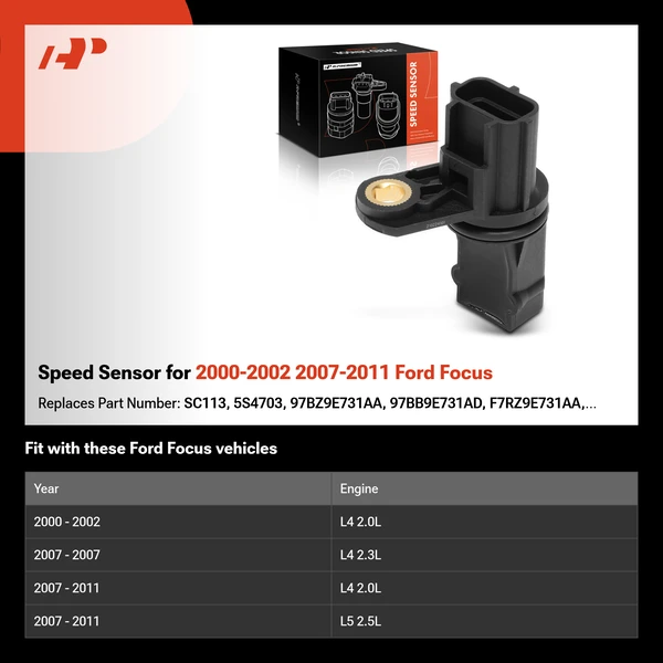 Speed Sensor for 2000-2002 2007-2011 Ford Focus