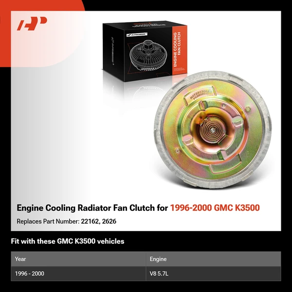 Engine Cooling Radiator Fan Clutch for 1996-2000 GMC K3500