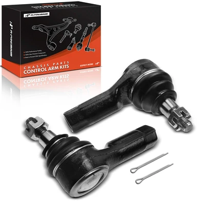 2 Pcs Front Outer Steering Tie Rod End