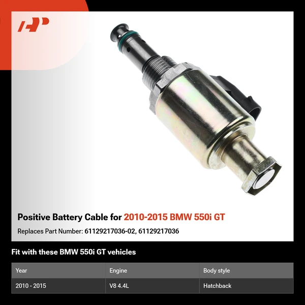 Positive Battery Cable for 2010-2015 BMW 550i GT