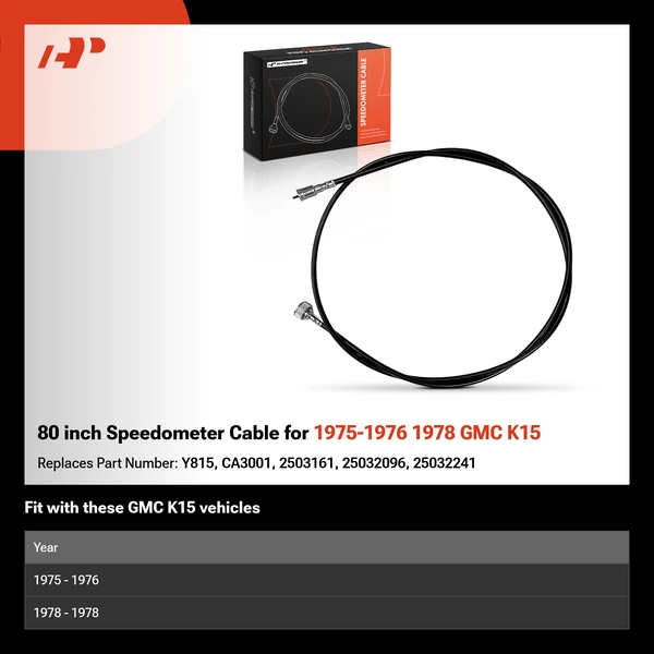 80 inch Speedometer Cable for 1975-1976 1978 GMC K15