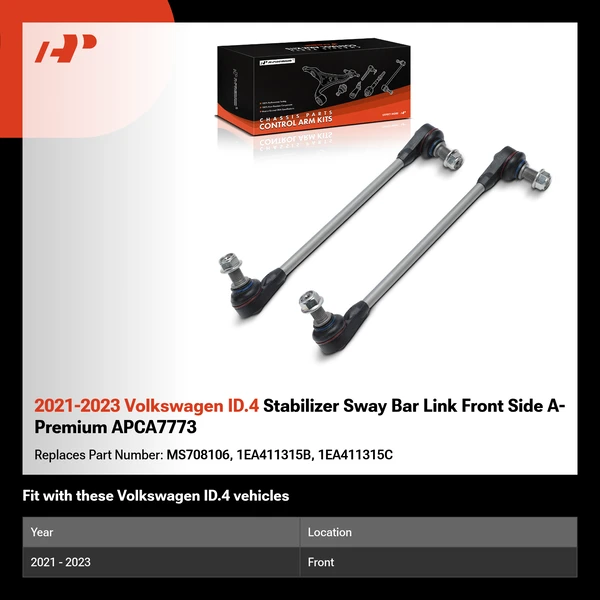 2021-2023 Volkswagen ID.4 Stabilizer Sway Bar Link Front Side A-Premium APCA7773