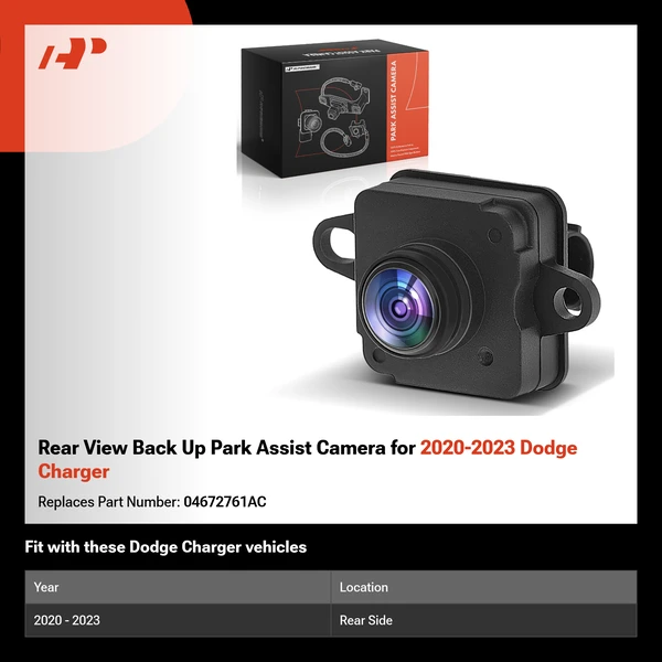 Rear View Back Up Park Assist Camera for 2020-2023 Dodge Charger