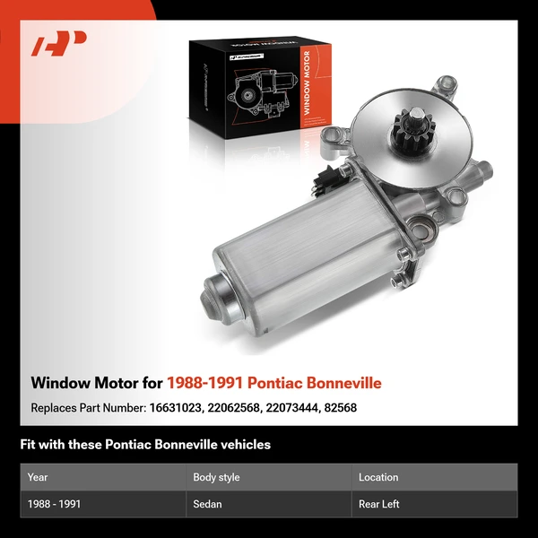 Window Motor for 1988-1991 Pontiac Bonneville