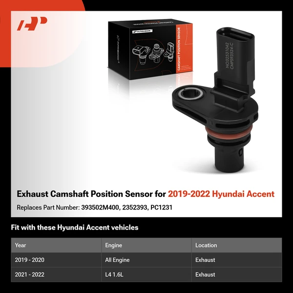 Exhaust Camshaft Position Sensor for 2019-2022 Hyundai Accent