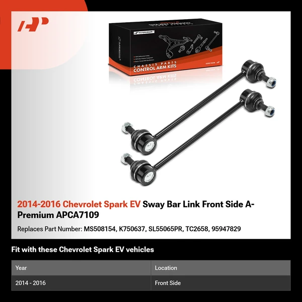 2014-2016 Chevrolet Spark EV Sway Bar Link Front Side A-Premium APCA7109