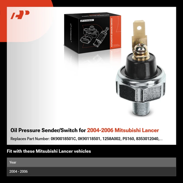 Oil Pressure Sender/Switch for 2004-2006 Mitsubishi Lancer