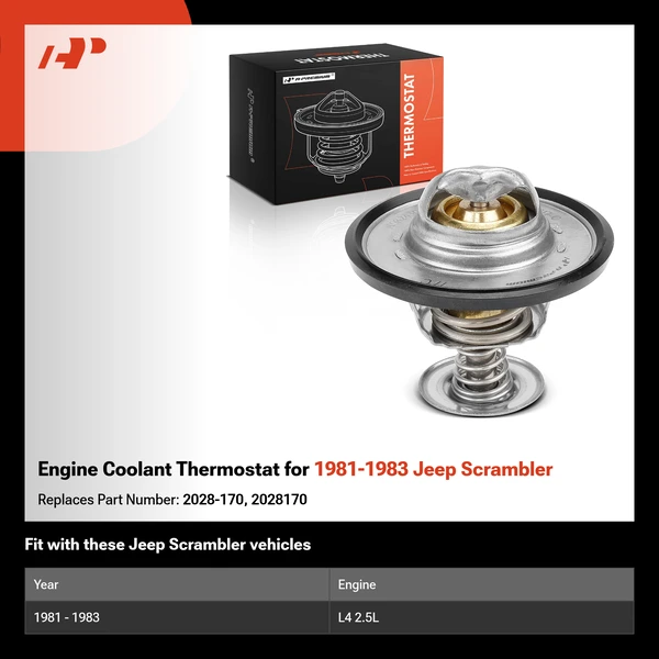 Engine Coolant Thermostat for 1981-1983 Jeep Scrambler