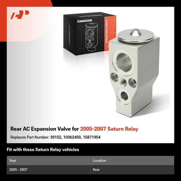 Rear AC Expansion Valve for 2005-2007 Saturn Relay