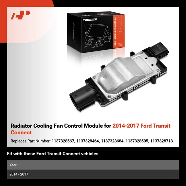 Radiator Cooling Fan Control Module for 2014-2017 Ford Transit Connect