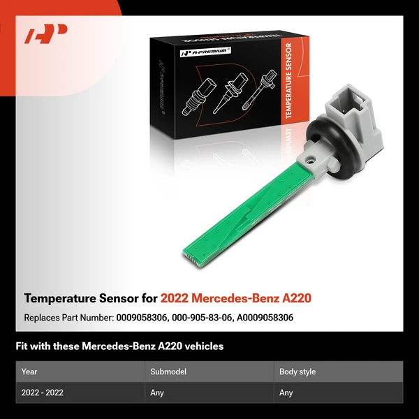 Temperature Sensor for 2022 Mercedes-Benz A220