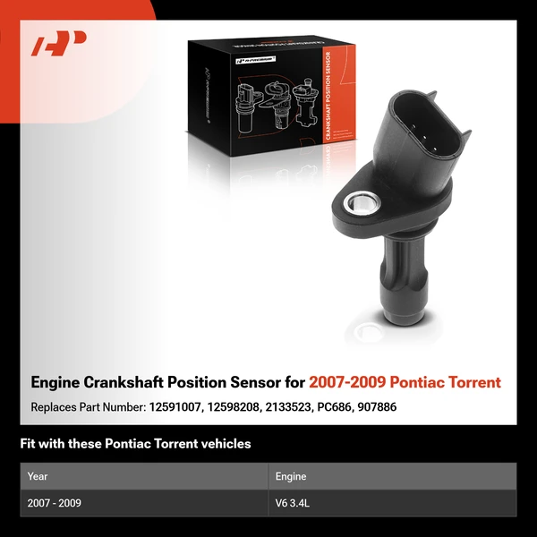 Engine Crankshaft Position Sensor for 2007-2009 Pontiac Torrent