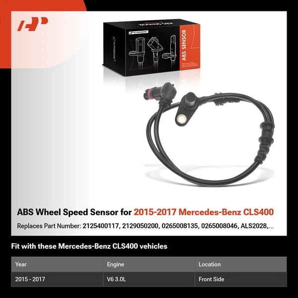 ABS Wheel Speed Sensor for 2015-2017 Mercedes-Benz CLS400