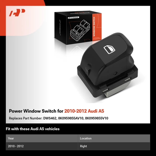 Power Window Switch for 2010-2012 Audi A5