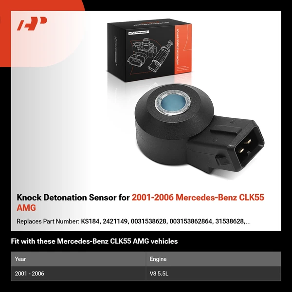 Knock Detonation Sensor for 2001-2006 Mercedes-Benz CLK55 AMG