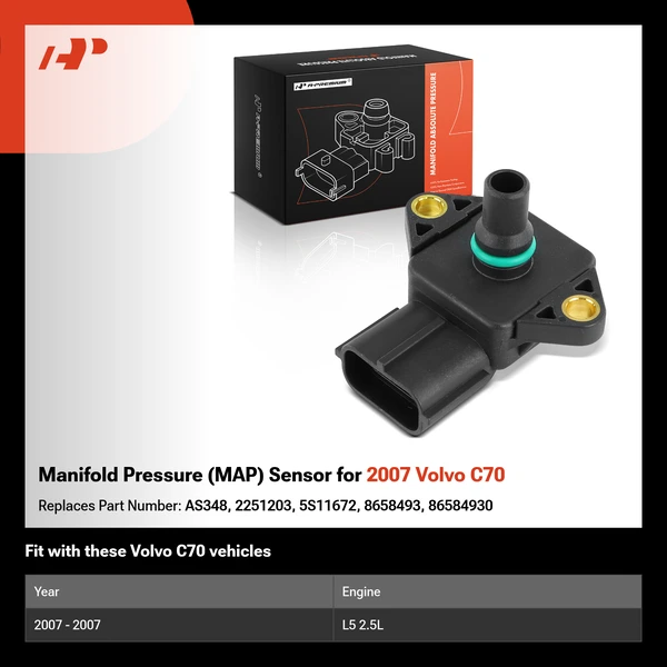 Manifold Pressure (MAP) Sensor for 2007 Volvo C70