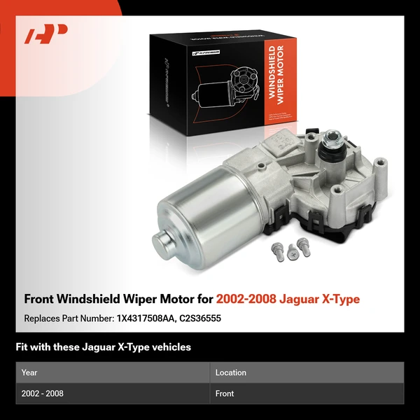 Front Windshield Wiper Motor for 2002-2008 Jaguar X-Type