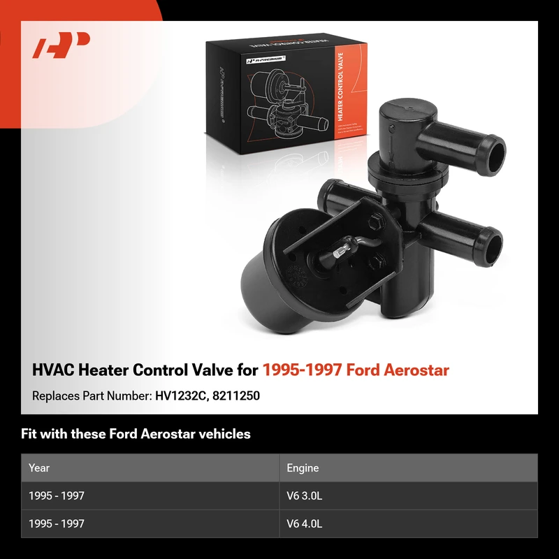 HVAC Heater Control Valve for 1995-1997 Ford Aerostar
