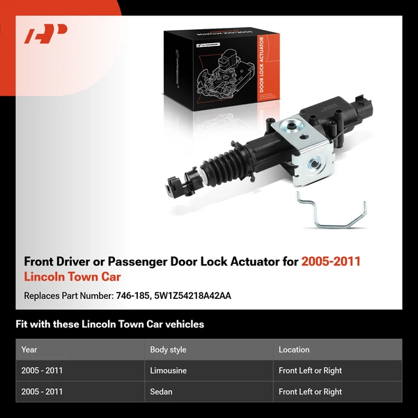 Front Driver or Passenger Door Lock Actuator for 2005-2011 Lincoln Town Car