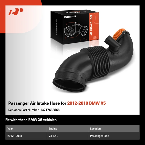 Passenger Air Intake Hose for 2012-2018 BMW X5