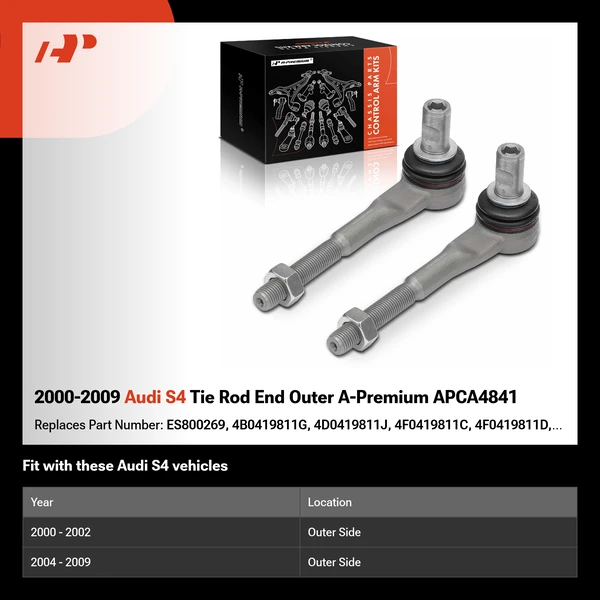 2000-2009 Audi S4 Tie Rod End Outer A-Premium APCA4841