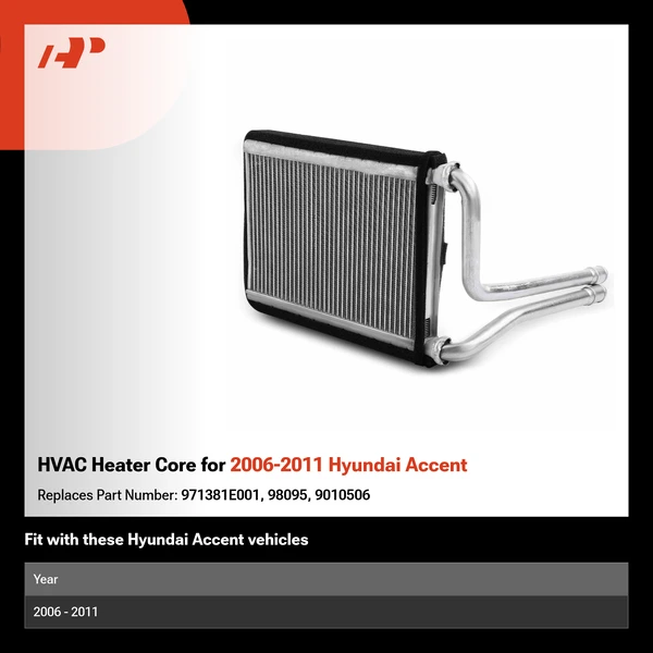HVAC Heater Core for 2006-2011 Hyundai Accent