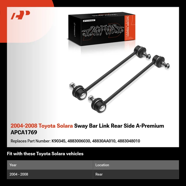 2004-2008 Toyota Solara Sway Bar Link Rear Side A-Premium APCA1769
