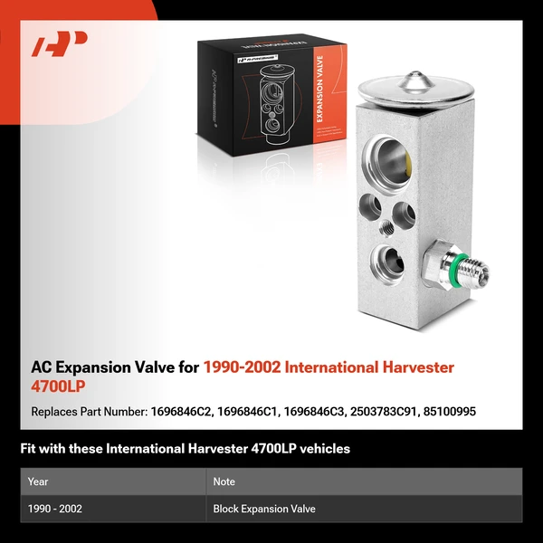 AC Expansion Valve for 1990-2002 International Harvester 4700LP
