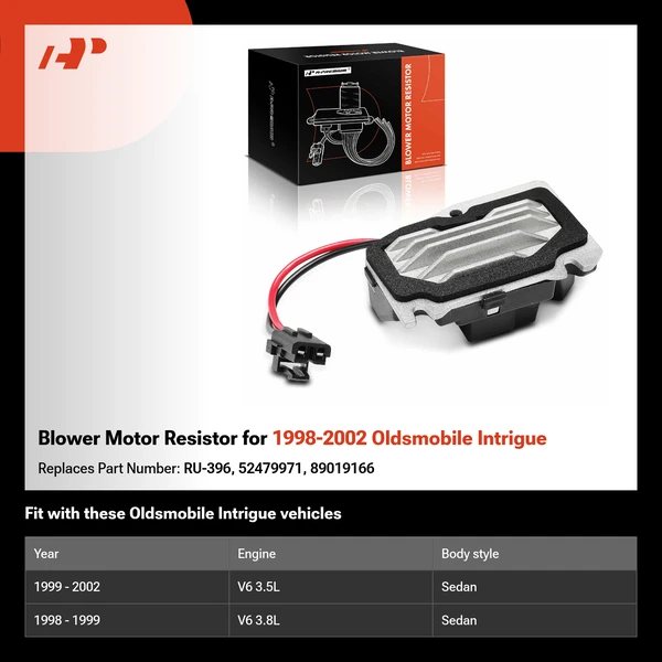 Blower Motor Resistor for 1998-2002 Oldsmobile Intrigue