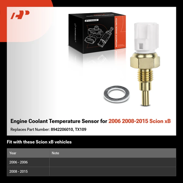 Engine Coolant Temperature Sensor for 2006 2008-2015 Scion xB