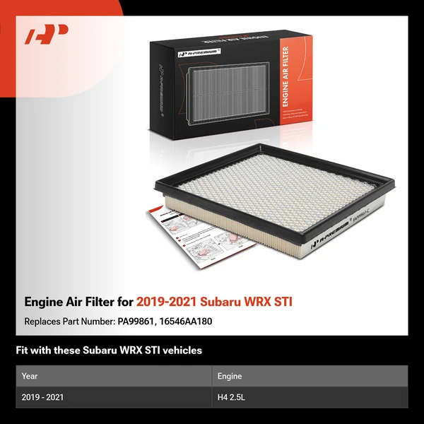 Engine Air Filter for 2019-2021 Subaru WRX STI