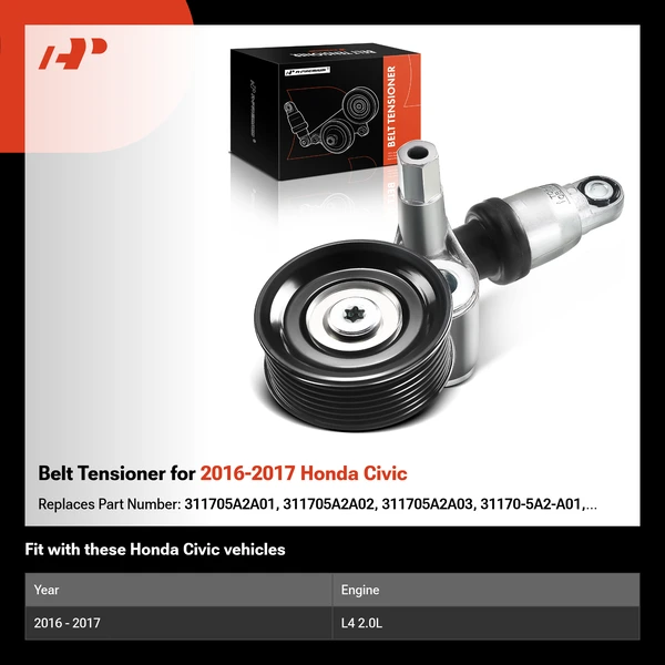 Belt Tensioner for 2016-2017 Honda Civic