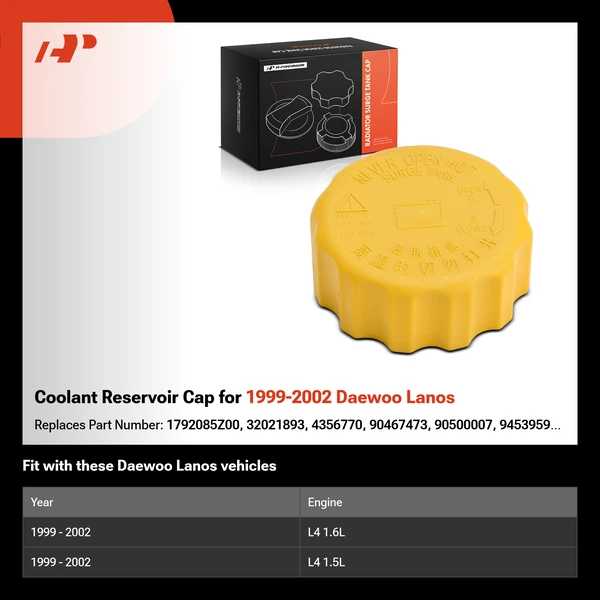 Coolant Reservoir Cap for 1999-2002 Daewoo Lanos