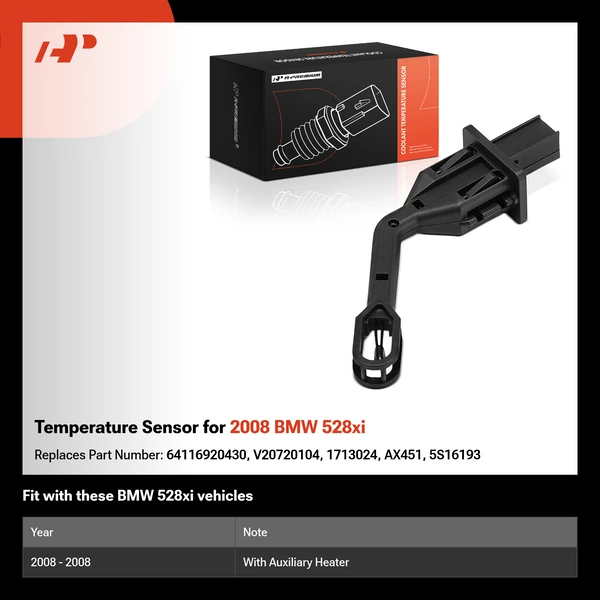 Temperature Sensor for 2008 BMW 528xi