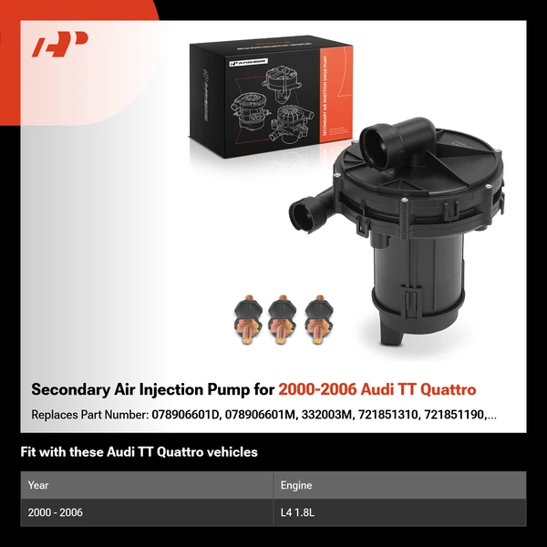 Secondary Air Injection Pump for 2000-2006 Audi TT Quattro