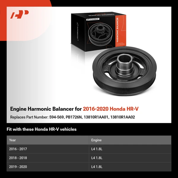 Engine Harmonic Balancer for 2016-2020 Honda HR-V
