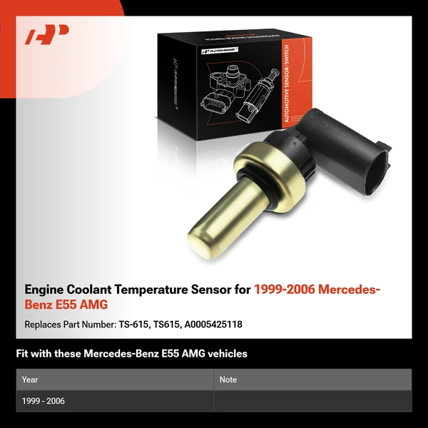 Engine Coolant Temperature Sensor for 1999-2006 Mercedes-Benz E55 AMG