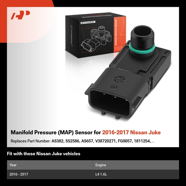 Manifold Pressure (MAP) Sensor for 2016-2017 Nissan Juke