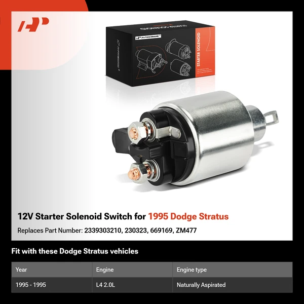 12V Starter Solenoid Switch for 1995 Dodge Stratus