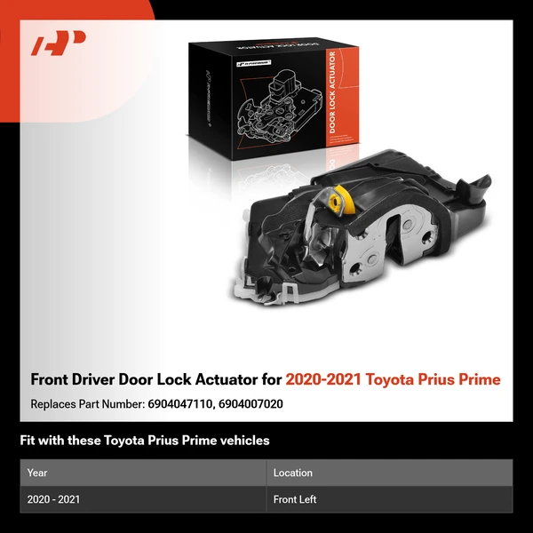 Front Driver Door Lock Actuator for 2020-2021 Toyota Prius Prime